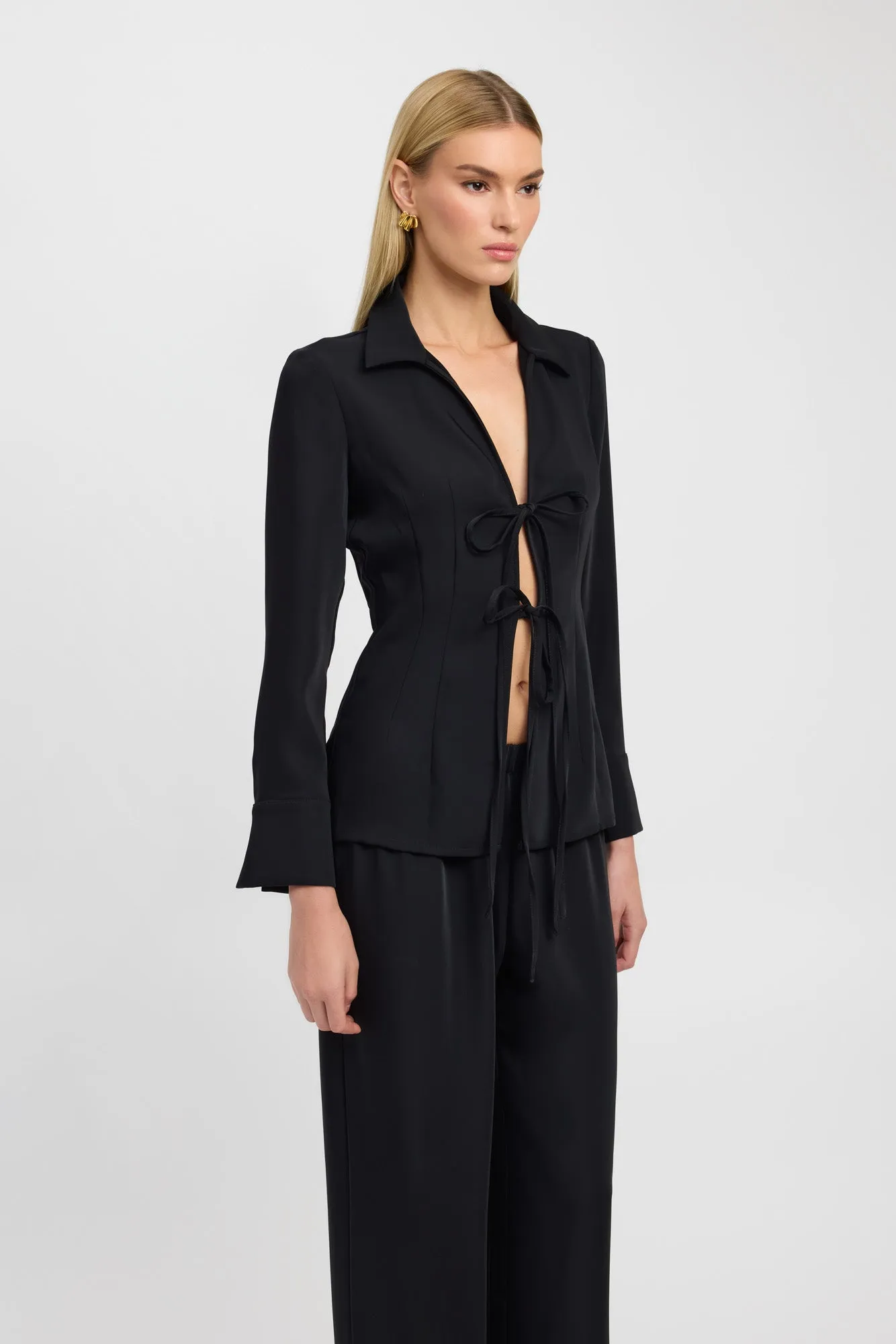 Maria Long Sleeve Tie Top sold by Kookai product image thumbnail 3