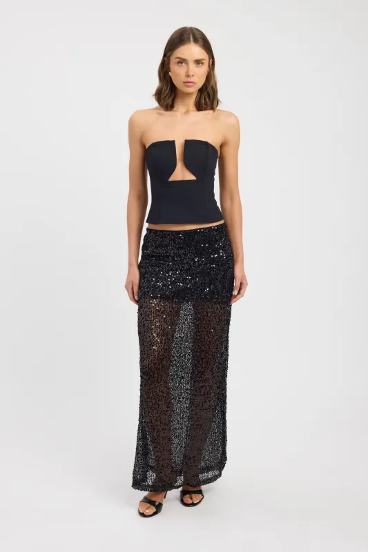 Paros Sequin Skirt sold by Kookai