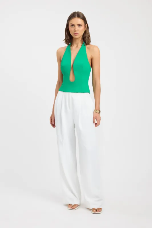 Oyster Low Cut Top sold by Kookai