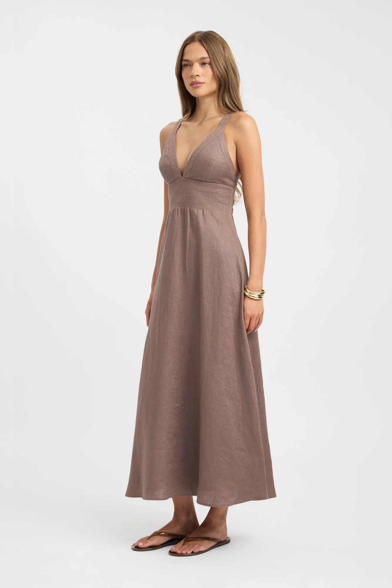 Palm Vee Maxi Dress sold by Kookai product image thumbnail 3