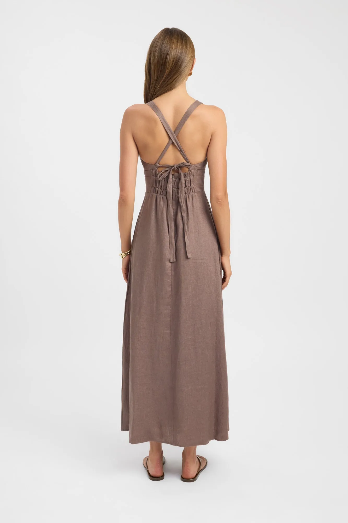Palm Vee Maxi Dress sold by Kookai product image thumbnail 4