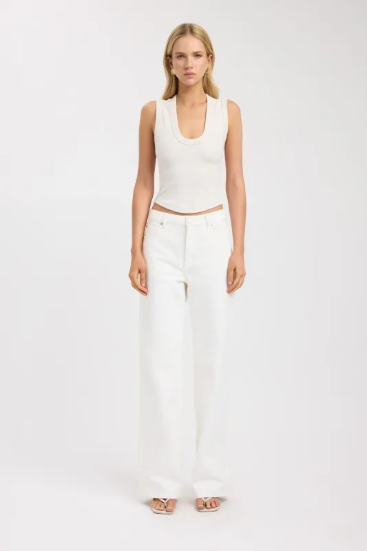 Camila Scoop Tank sold by Kookai