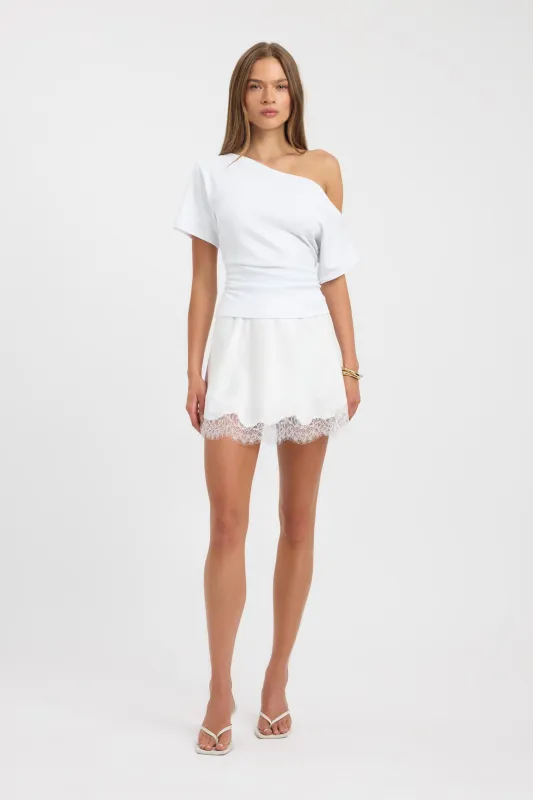 Palermo Lace Mini Skirt made by Kookai