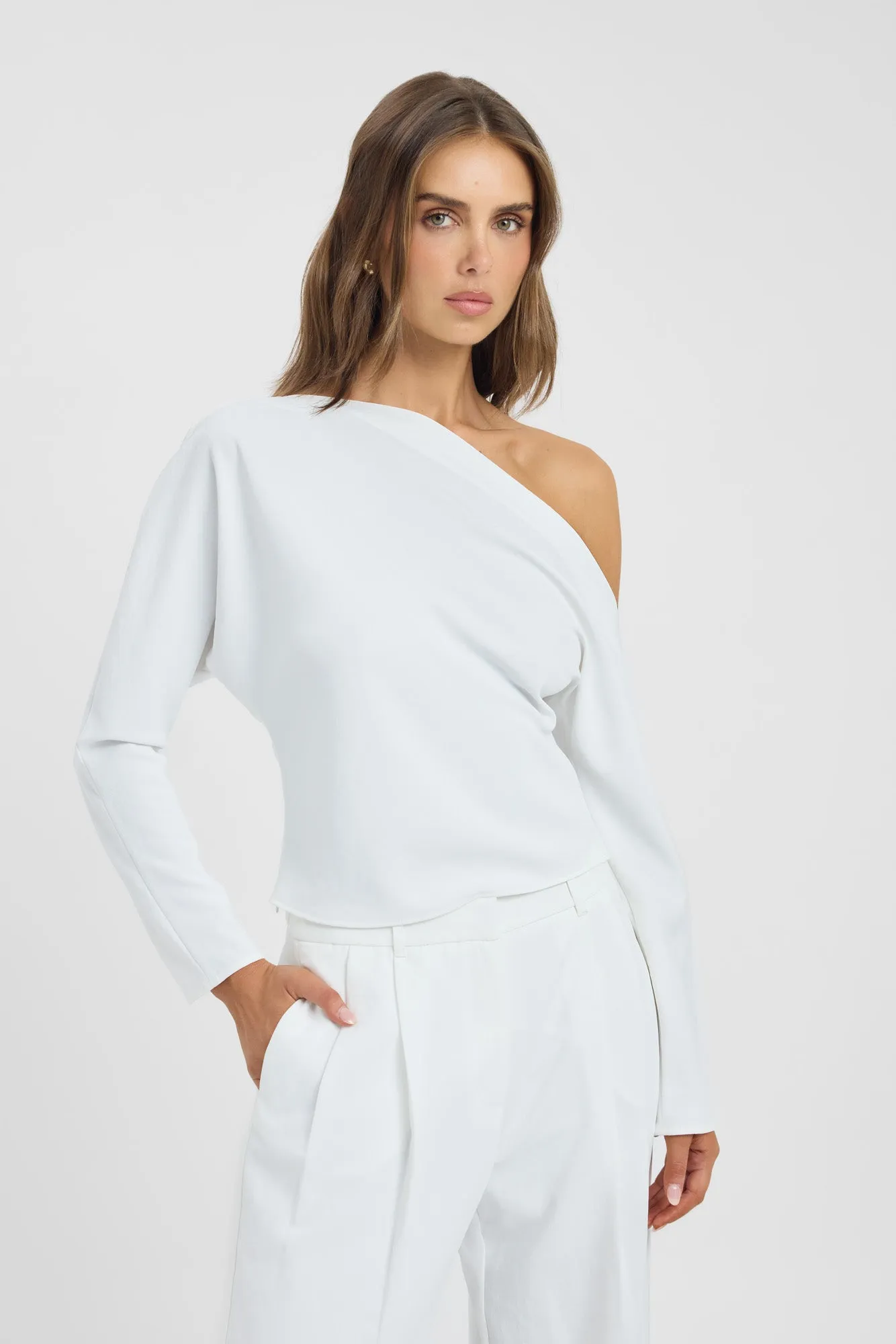 Opal Drape Long Sleeve Top sold by Kookai product image thumbnail 2