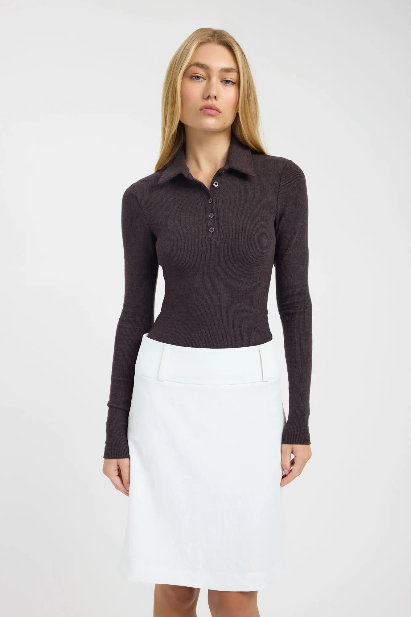 Myles Polo Long Sleeve Top sold by Kookai product image thumbnail 2