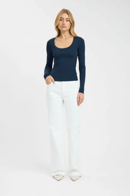 Ollie Long Sleeve Top made by Kookai