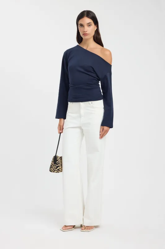 Nova Off Shoulder Long Sleeve Top made by Kookai