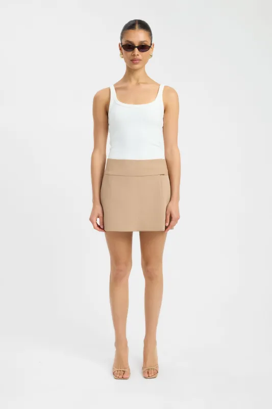 Ariel Tab Mini Skirt made by Kookai