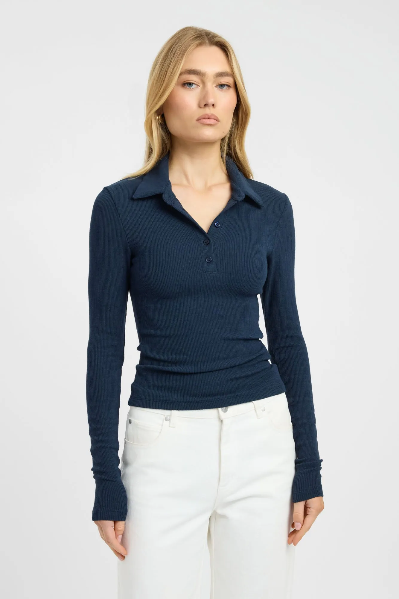 Myles Polo Long Sleeve Top sold by Kookai product image thumbnail 2