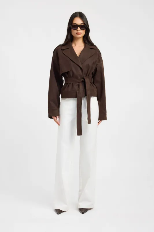 Dylan Suede Jacket made by Kookai