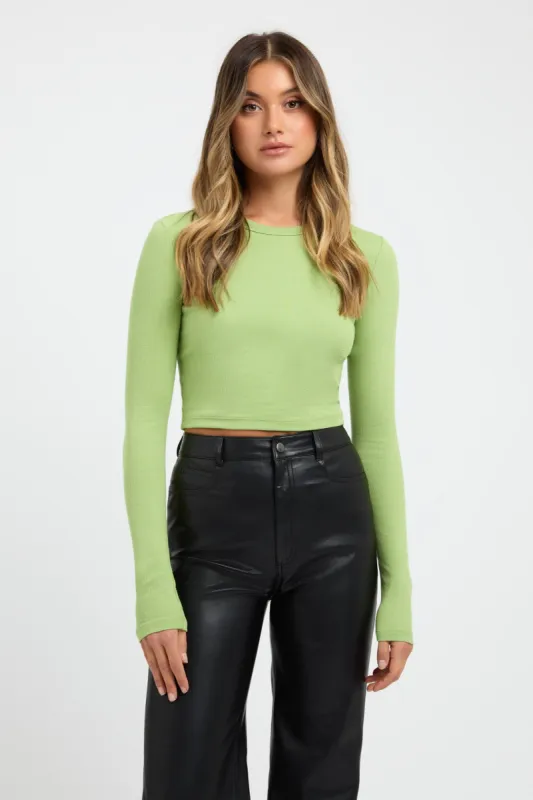 Marnie Long Sleeve Crop sold by Kookai