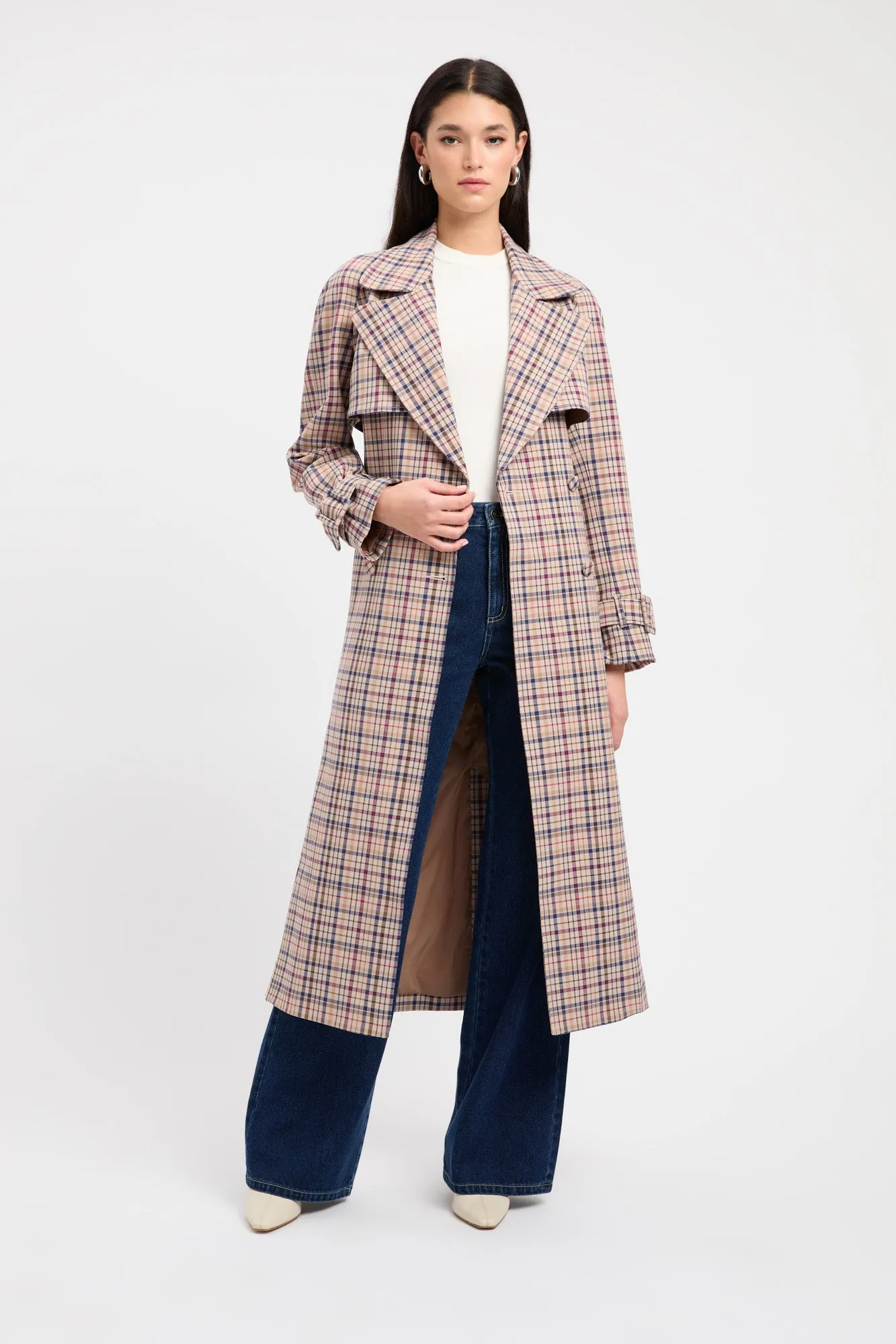 Wholesale Women's Plaid Fur lined Long Button Jacket Shirts