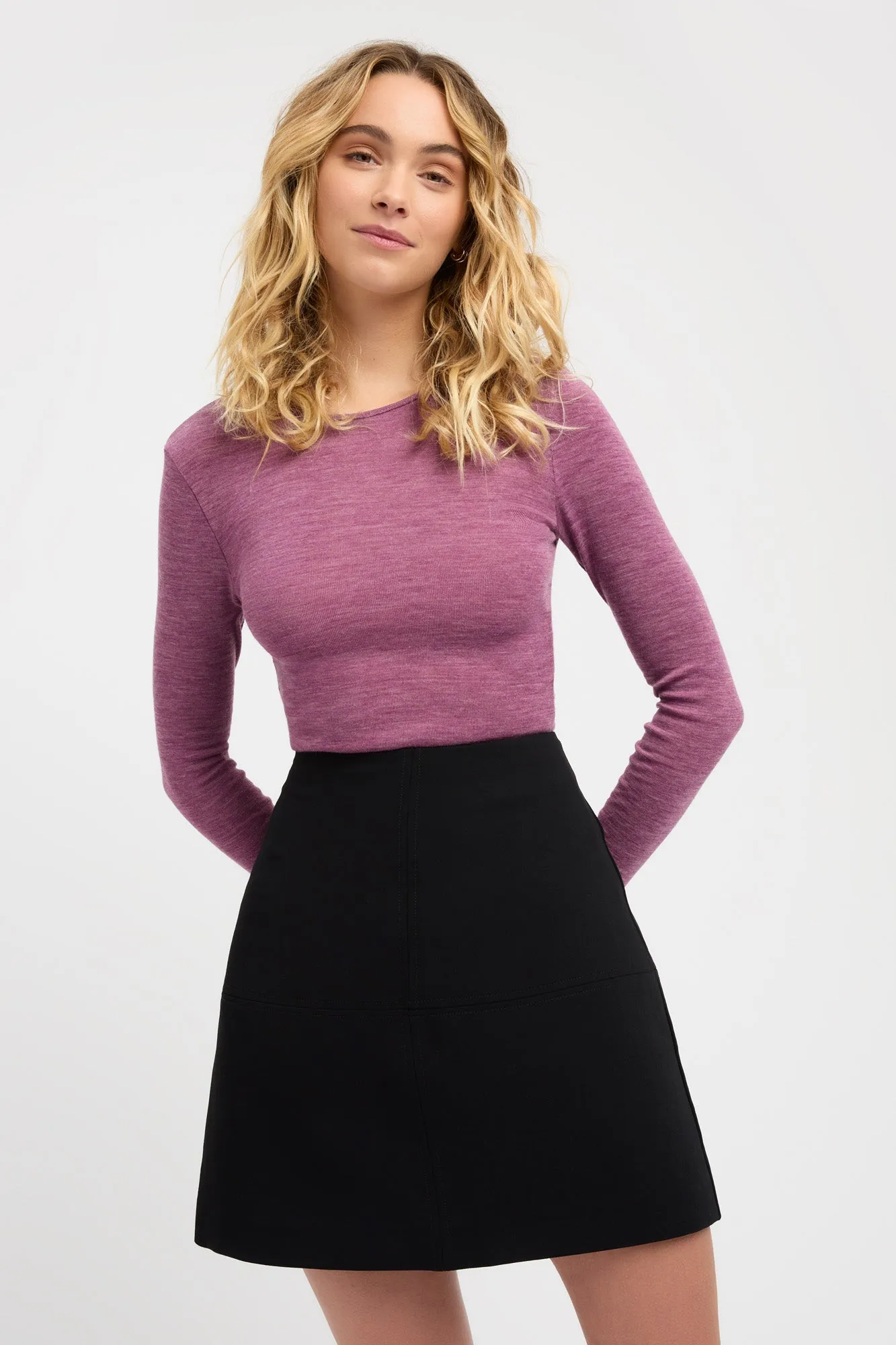 Long Sleeve Crew Neck Top sold by Kookai