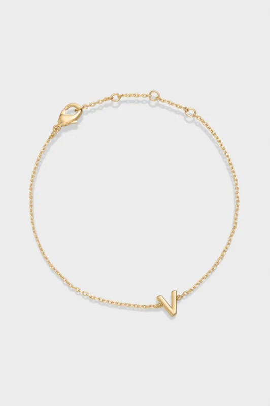 V - Letter Bracelet sold by Kookai