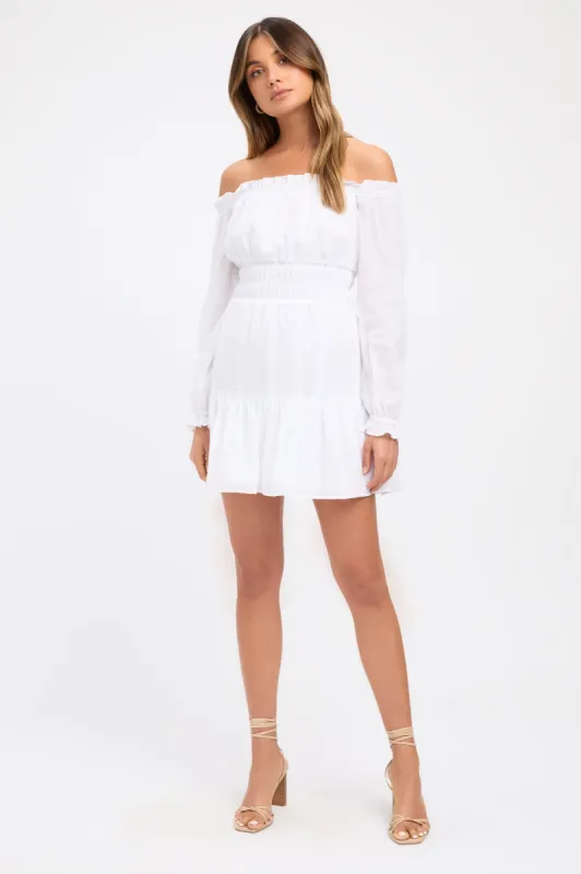Georgette Off Shoulder Dress sold by Kookai