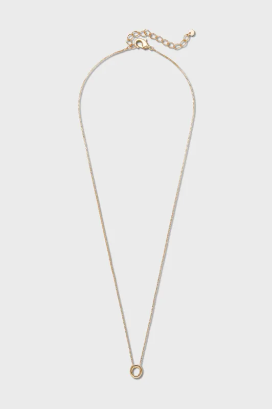 O - Letter Necklace sold by Kookai