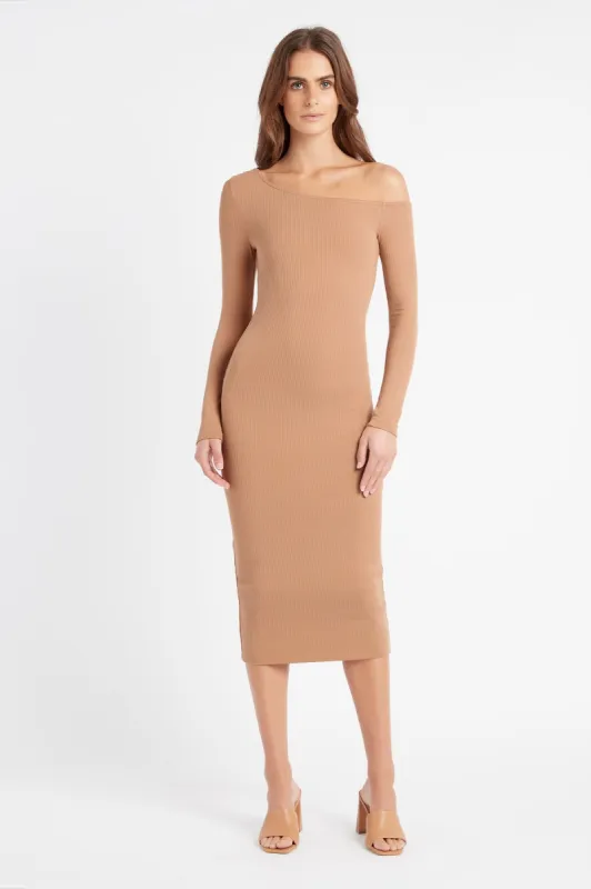 Kara One Shoulder Midi Dress sold by Kookai