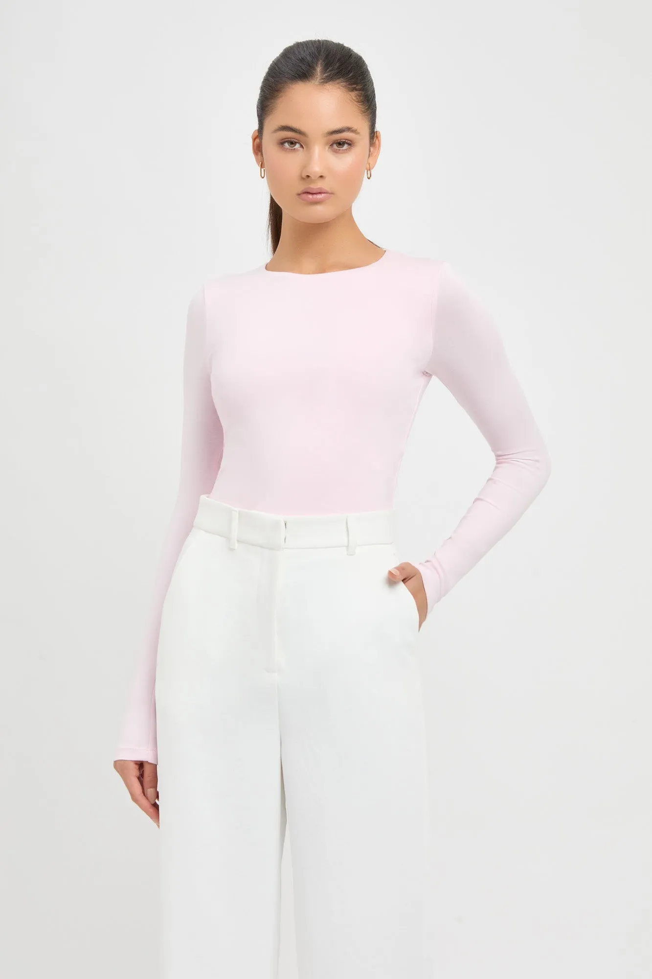 Long Sleeve Crop Top sold by Kookai