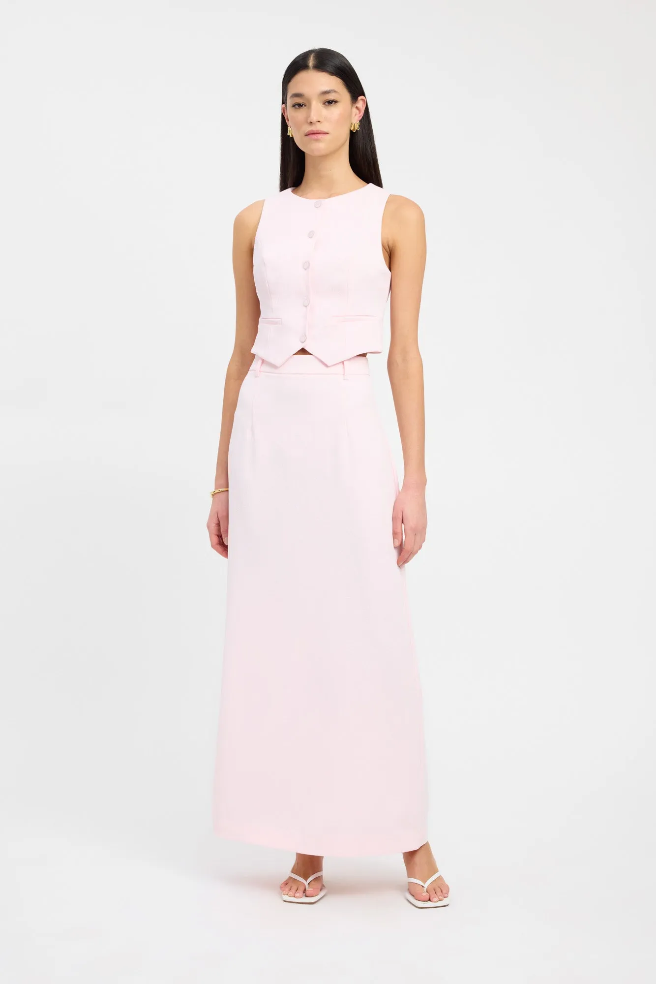 Oyster Core Vest sold by Kookai