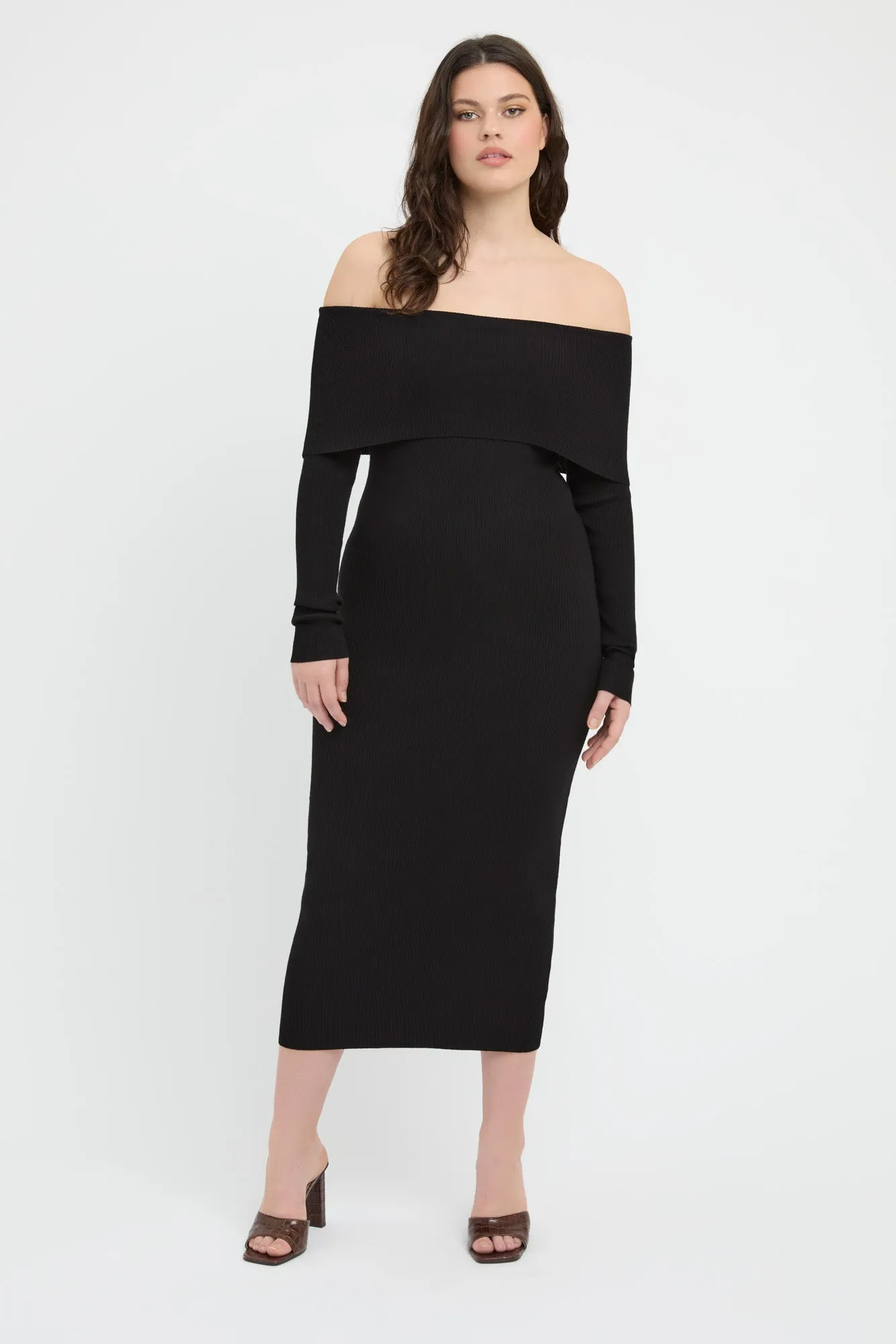 Lola Fold-Down Midi Dress sold by Kookai product image thumbnail 5