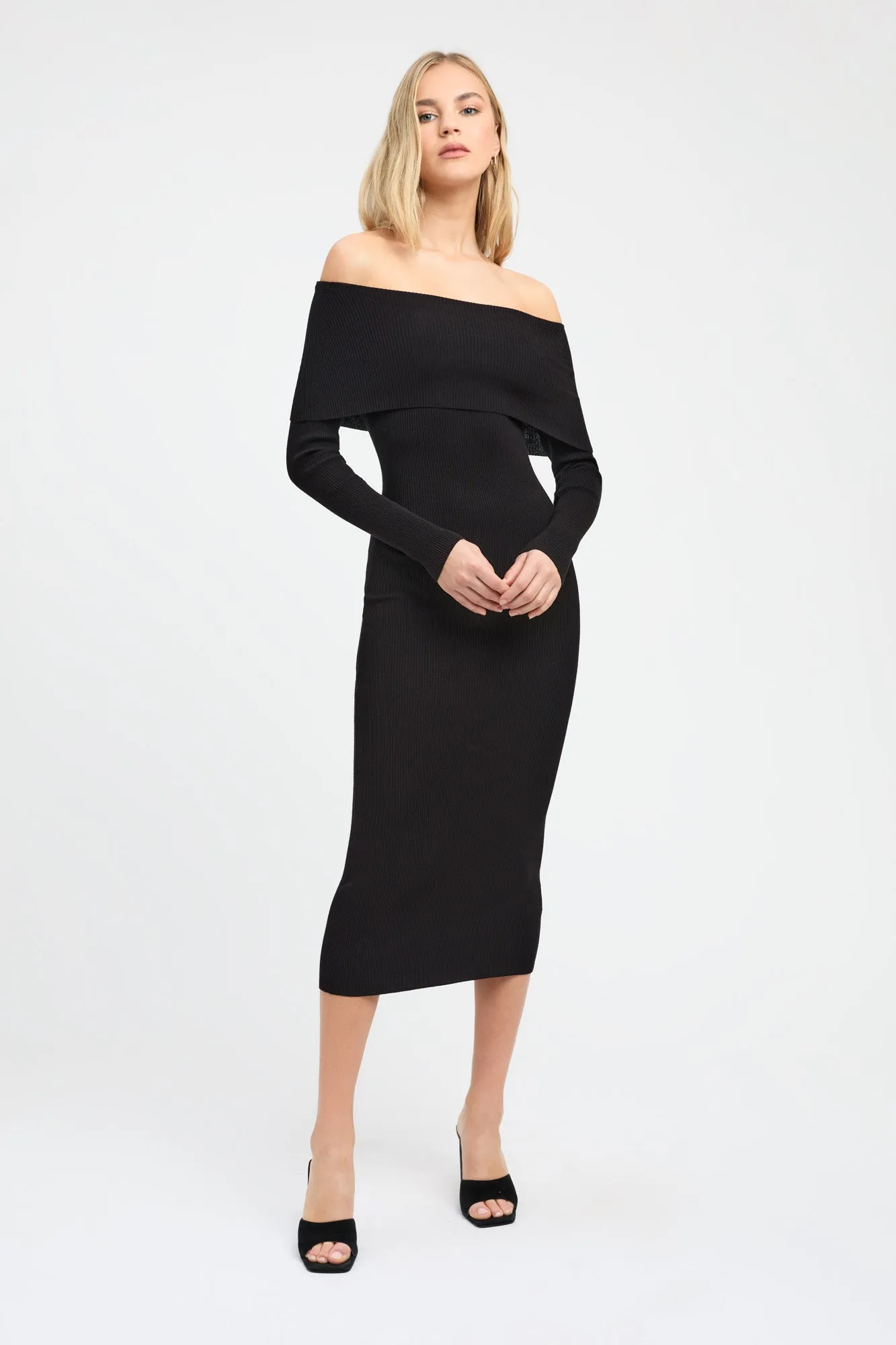 Lola Fold-Down Midi Dress sold by Kookai