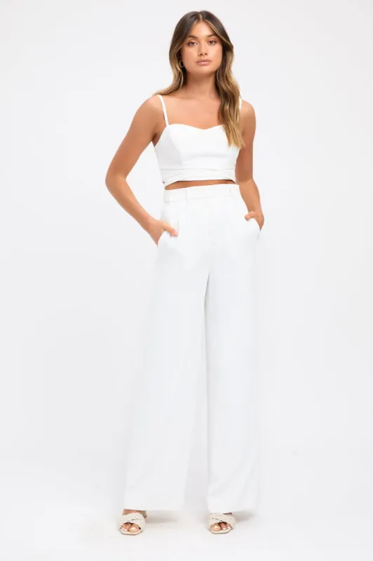 Oyster Long Line Pants sold by Kookai