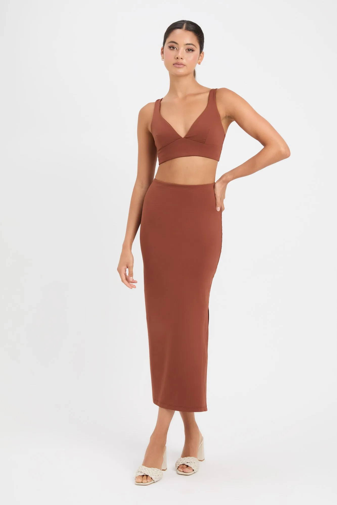 Lulu Midi Skirt sold by Kookai