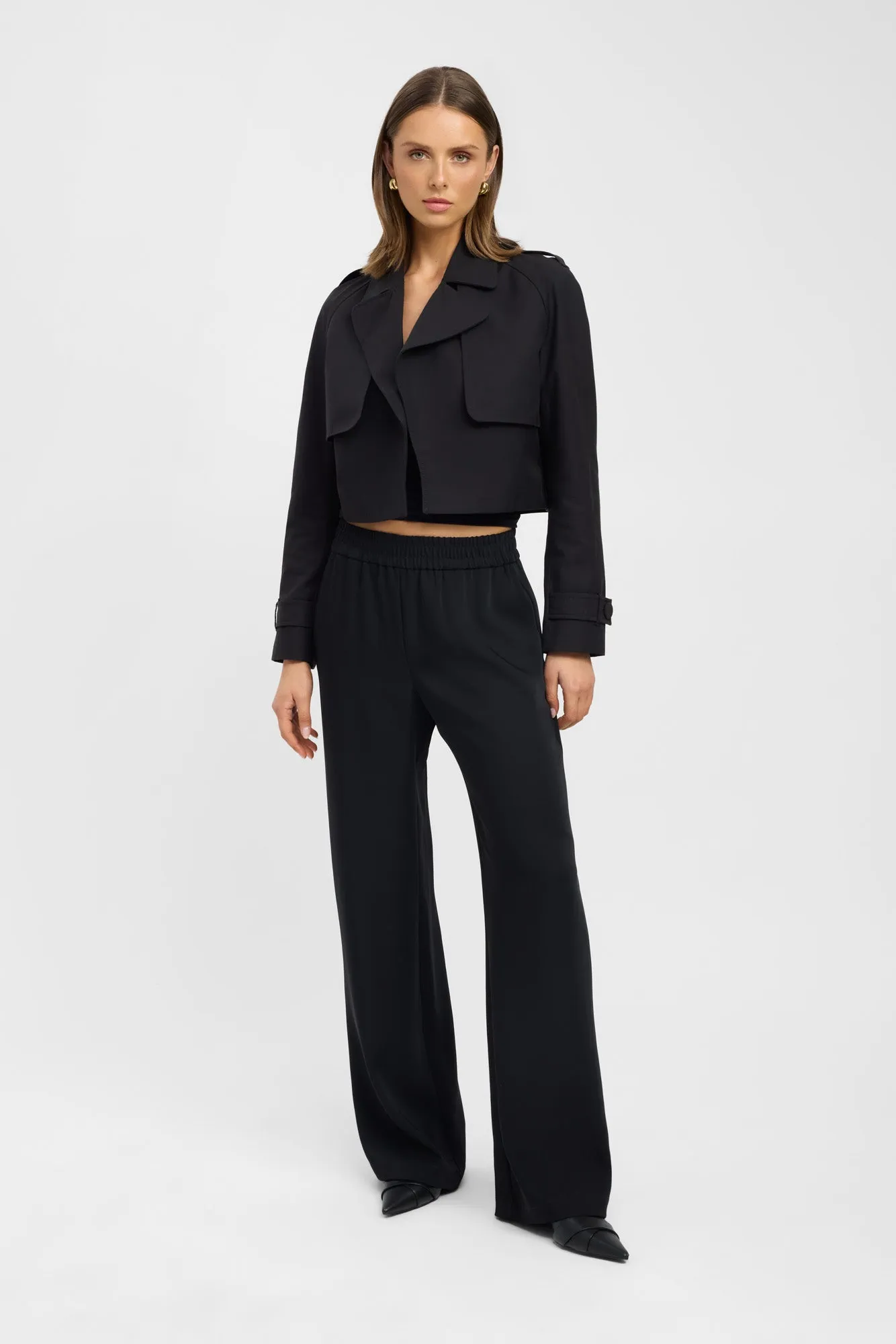 Willa Cropped Trench sold by Kookai