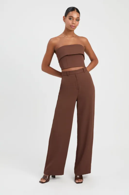 Oyster Long Line Pants sold by Kookai