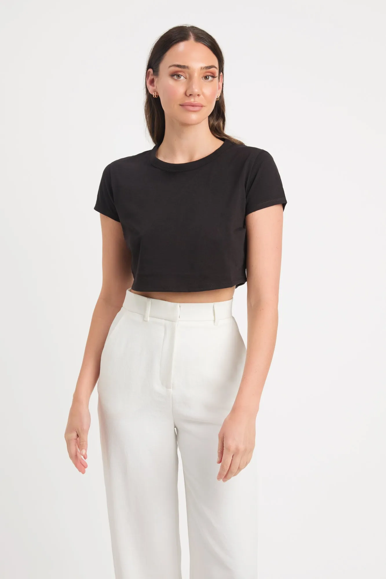 Jasmin Crop Tee sold by Kookai