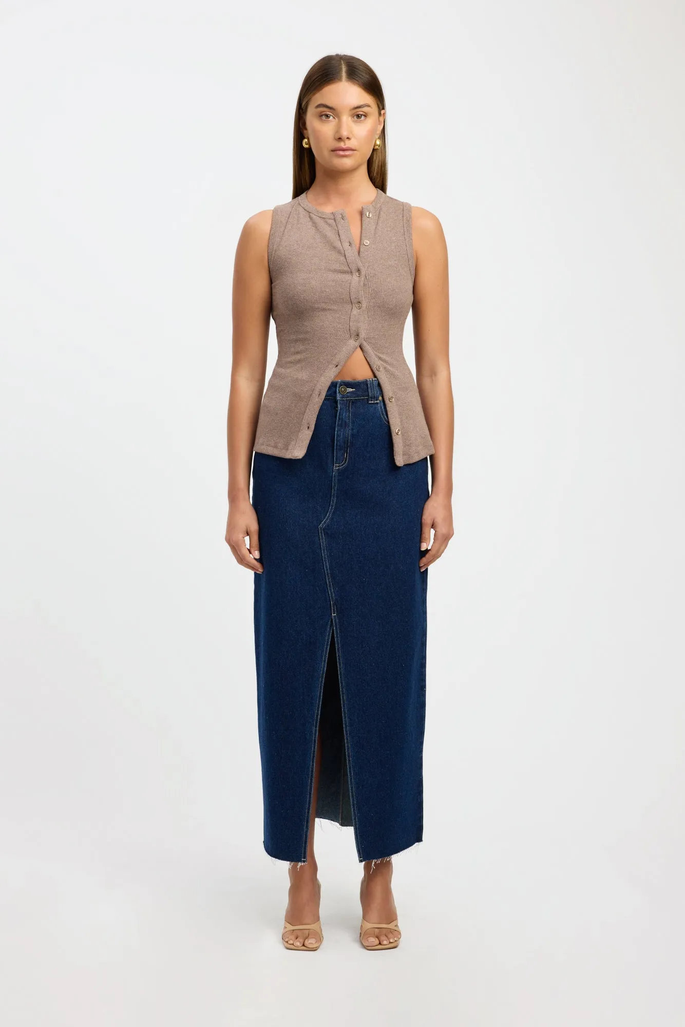 Bec Button Tank sold by Kookai