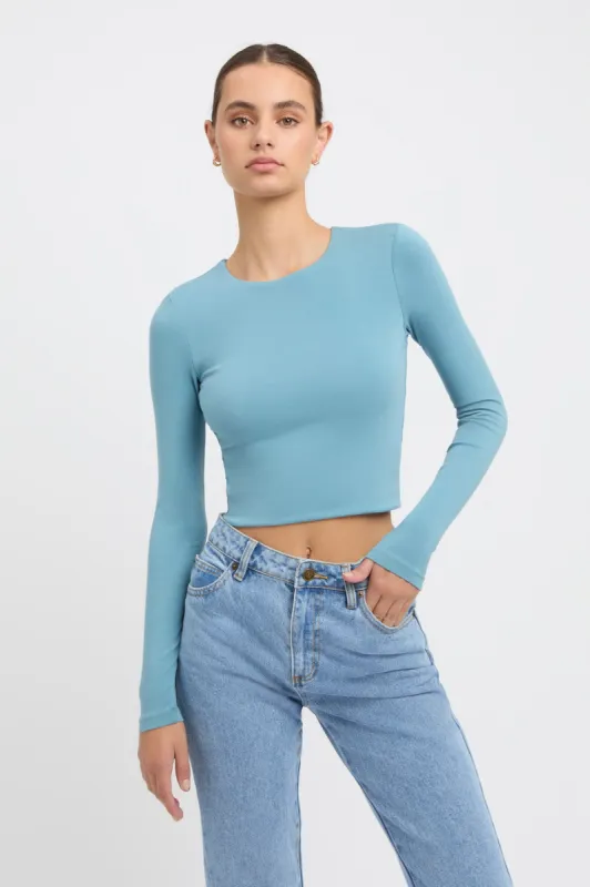 Long Sleeve Crop Top sold by Kookai