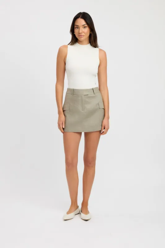 Palm Cargo Mini Skirt sold by Kookai