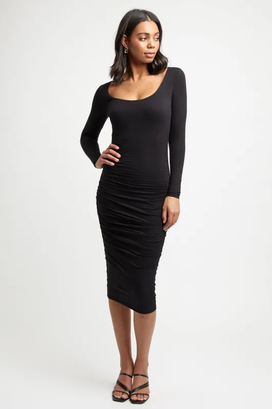Celia Long Sleeve Midi Dress sold by Kookai