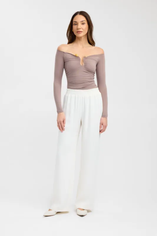 Tayla Trim Long Sleeve Top sold by Kookai