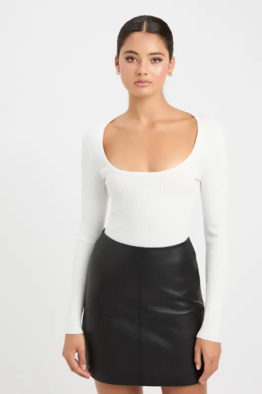 Lola Scoop Long Sleeve Top sold by Kookai