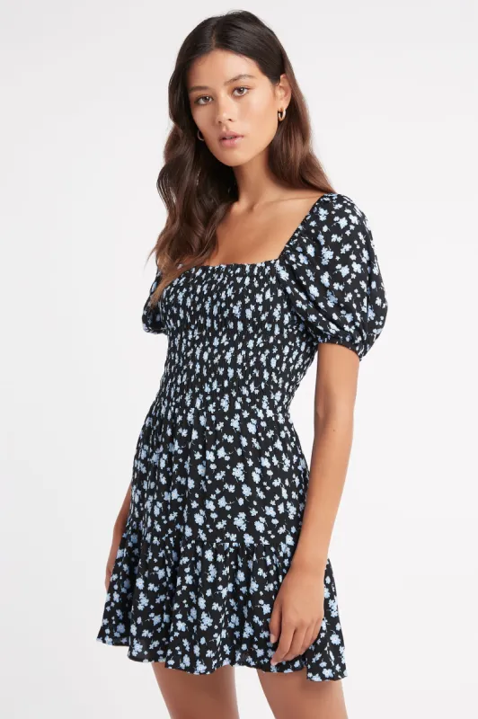 Adley Shirred Mini Dress sold by Kookai
