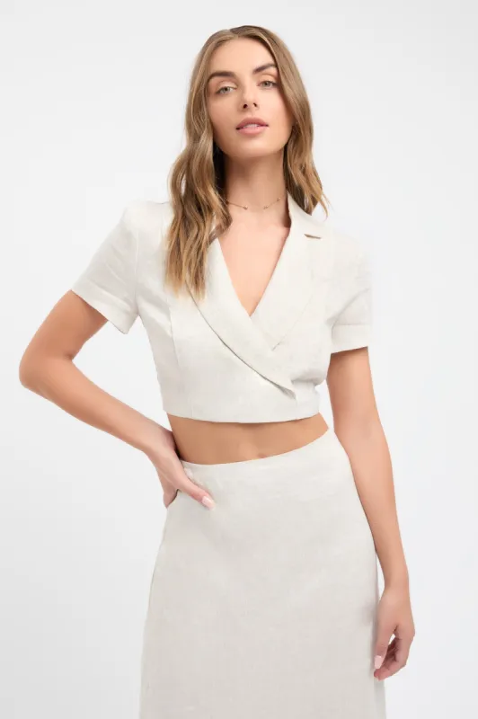 Tahiti Cropped Shirt sold by Kookai