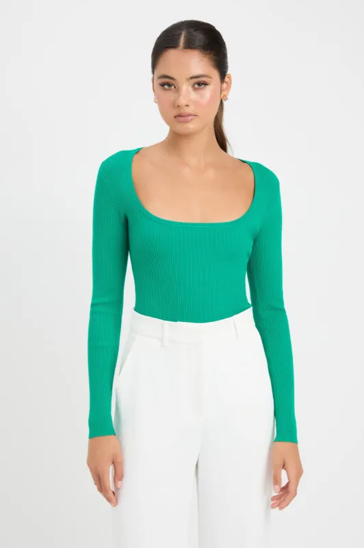 Lola Scoop Long Sleeve Top sold by Kookai