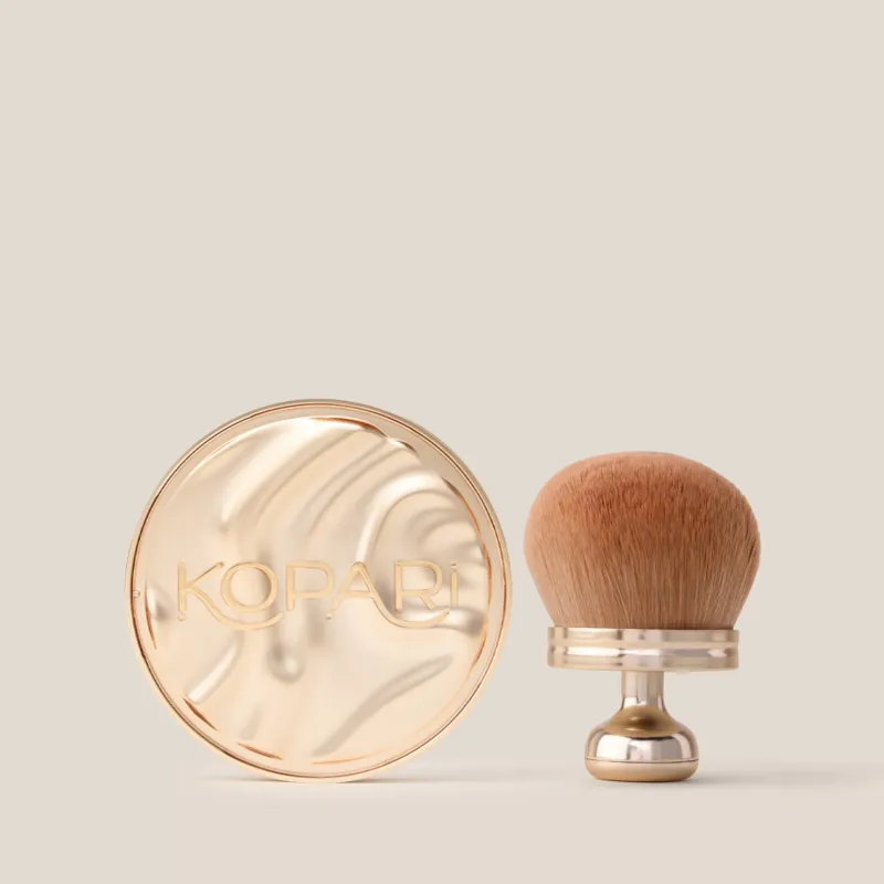 Sun Veil Illuminating Sunscreen SPF 30 + Kabuki Brush made by Kopari