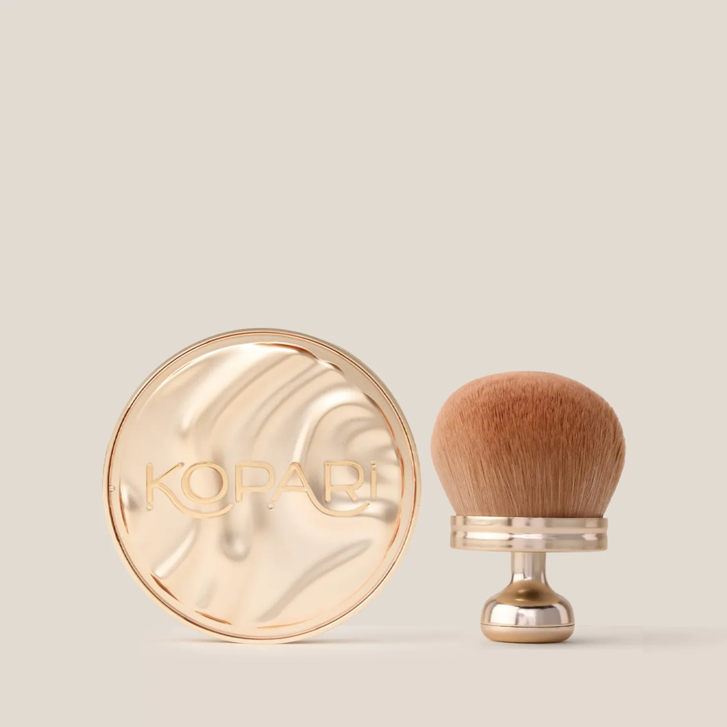 Sun Veil Illuminating Sunscreen SPF 30 + Kabuki Brush sold by Kopari