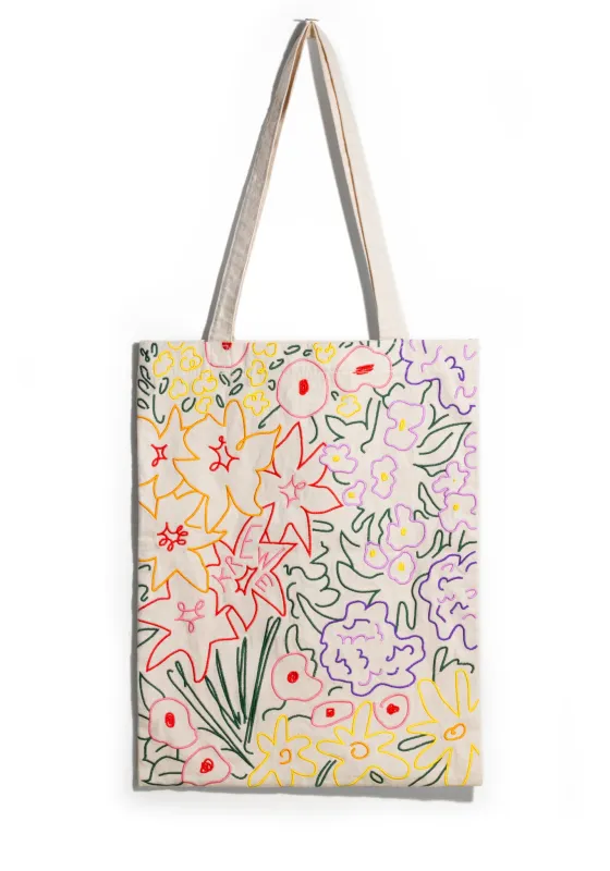 The Embroidered Tote | Garden District made by KREWE