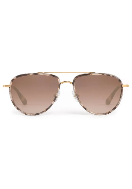 COLEMAN | 24K Matte Black + Matte Sunday Tortoise Mirrored sold by KREWE