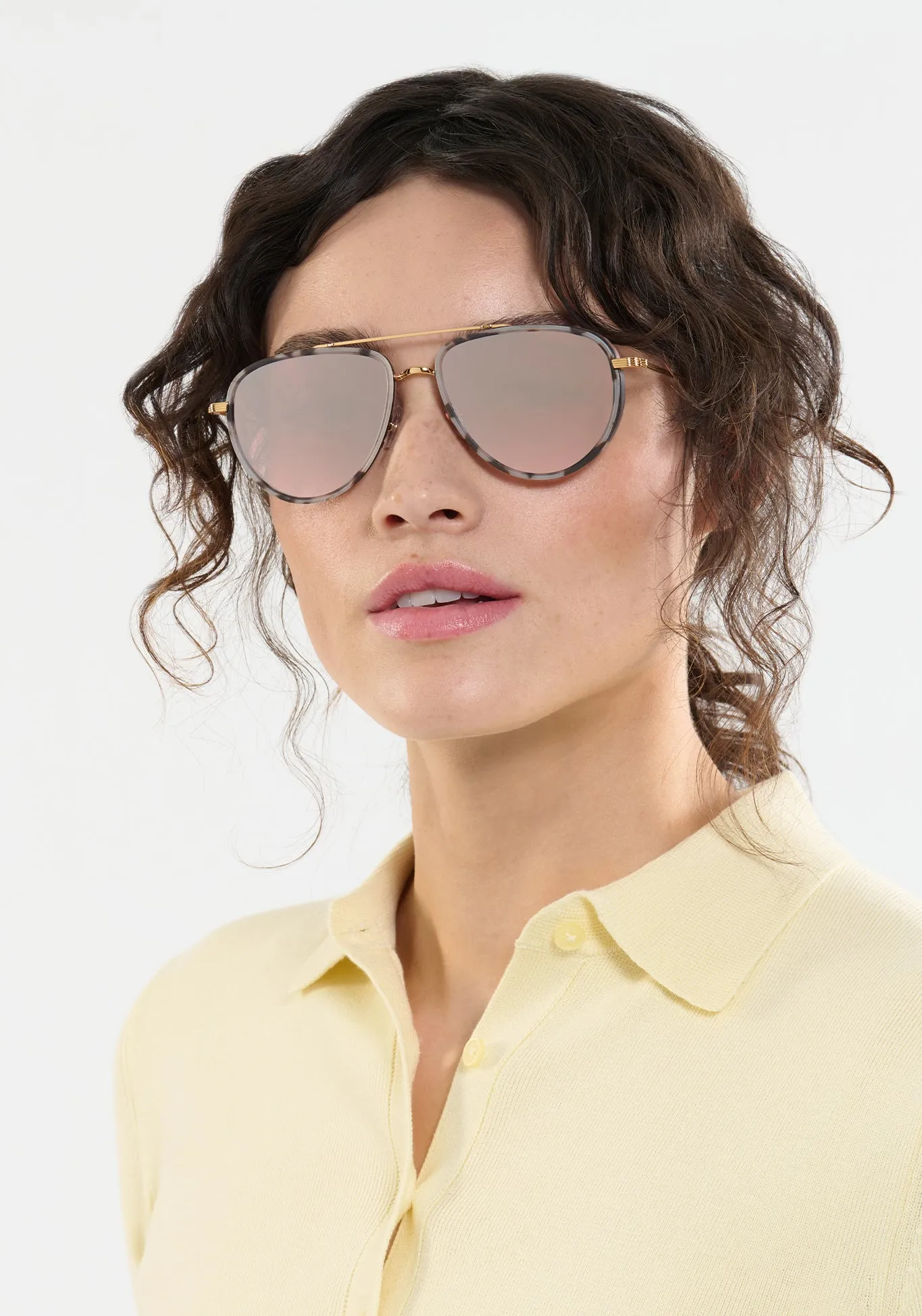 COLEMAN | 24K Matte Black + Matte Sunday Tortoise Mirrored sold by KREWE product image thumbnail 3