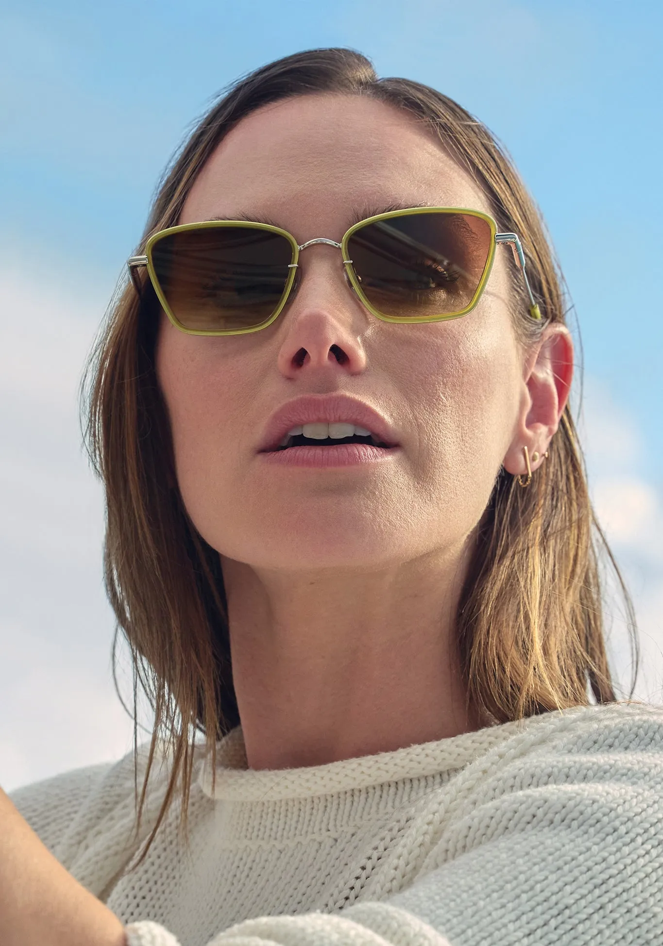 BELLA | Silver + Chartreuse sold by KREWE product image thumbnail 5