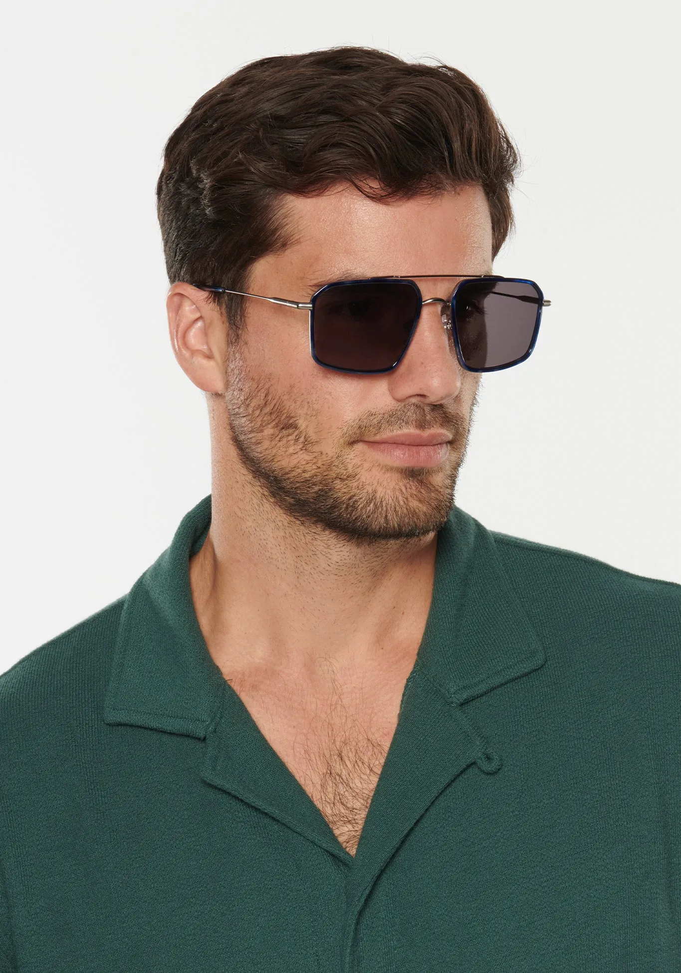 SUMMIT | Matte Raw Stainless Steel + Indigo Tortoise sold by KREWE product image thumbnail 5