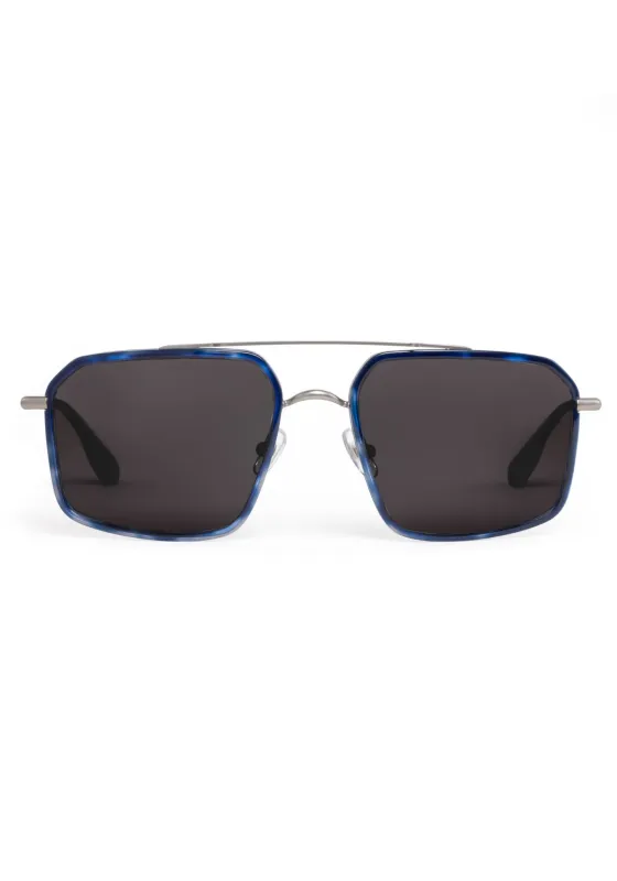 SUMMIT | Matte Raw Stainless Steel + Indigo Tortoise sold by KREWE