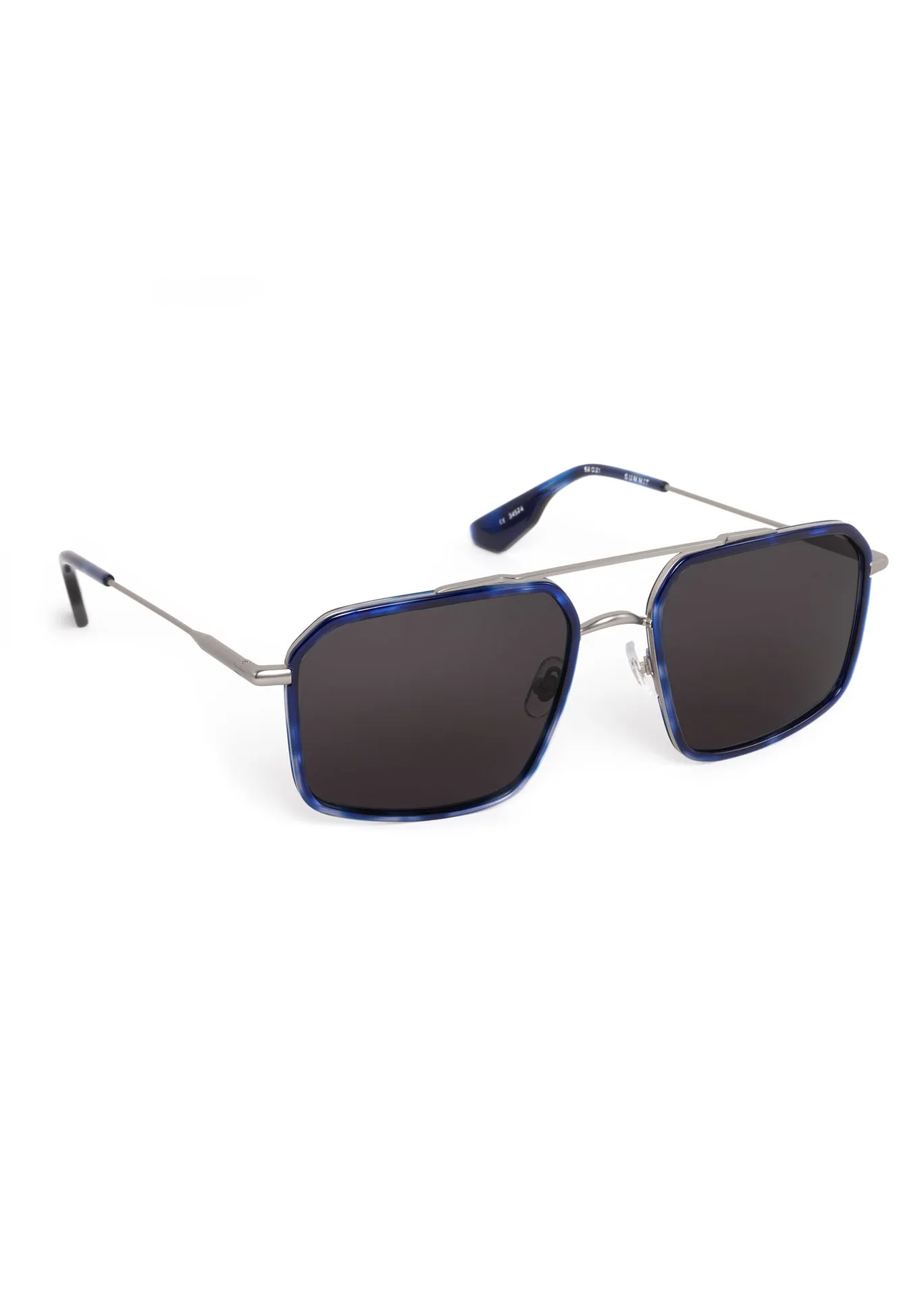 SUMMIT | Matte Raw Stainless Steel + Indigo Tortoise sold by KREWE product image thumbnail 3