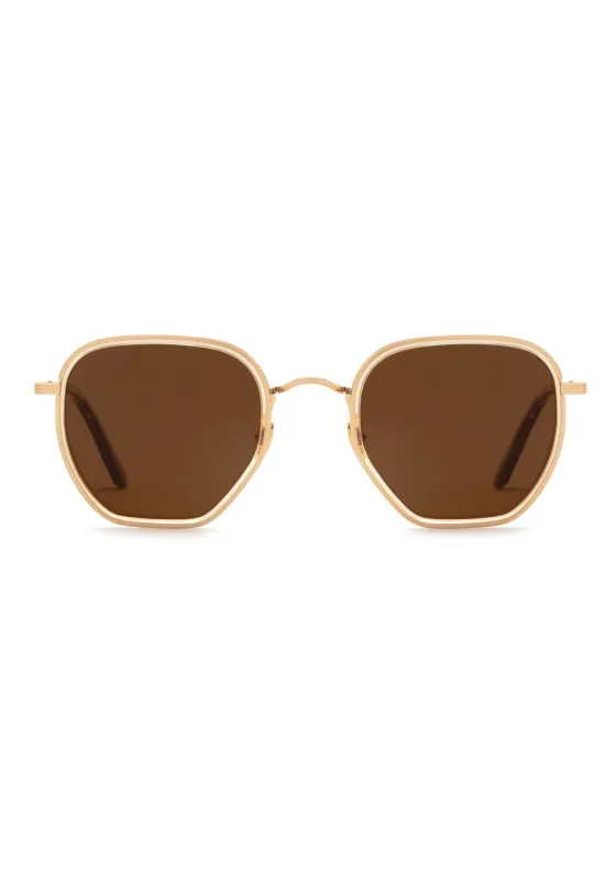 PASCAL | 18K Titanium + Champagne + Rue Tortoise Polarized sold by KREWE
