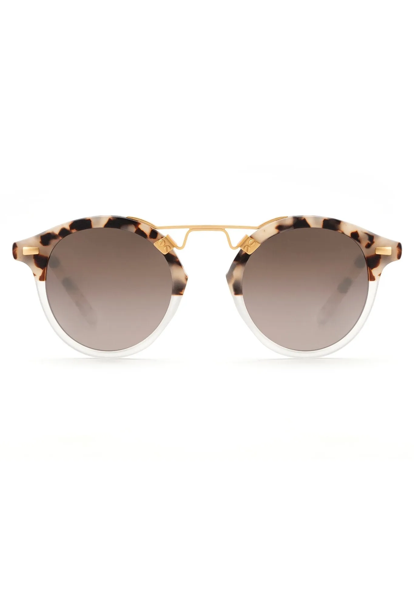 ST. LOUIS MIRRORED | Matte Oyster to Crystal Mirror Polarized 24K sold by KREWE